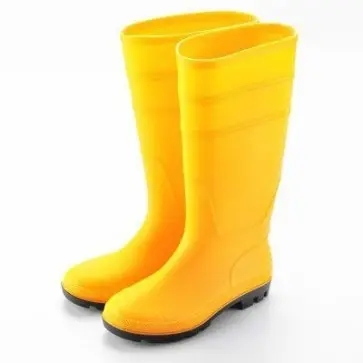 Yellow Rubber Wellington Boots